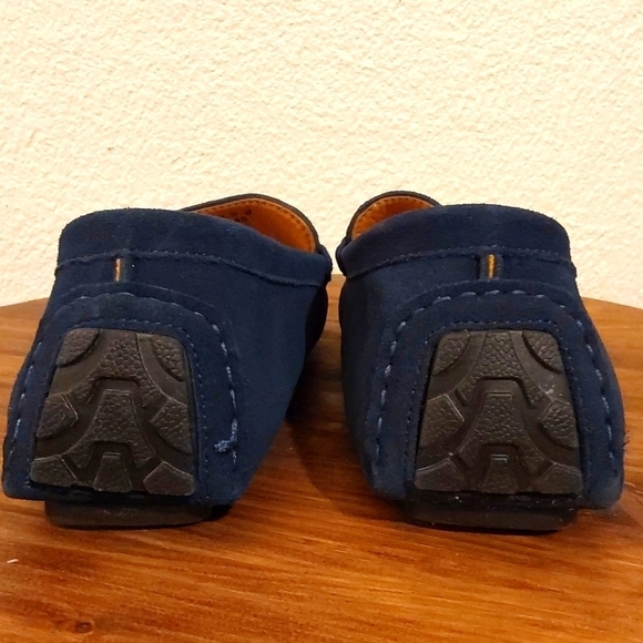 Go Tour Mens Navy Blue Suede Driving Moccasins/loafers Neutral Luxe Sz. 10.5 M - Picture 6 of 10